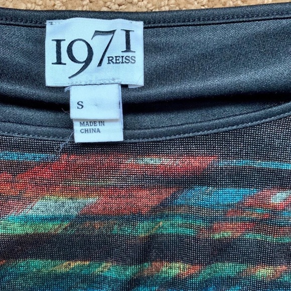 Reiss 1971 Dress Bodycon Black Rainbow
Size Small - Picture 9 of 12